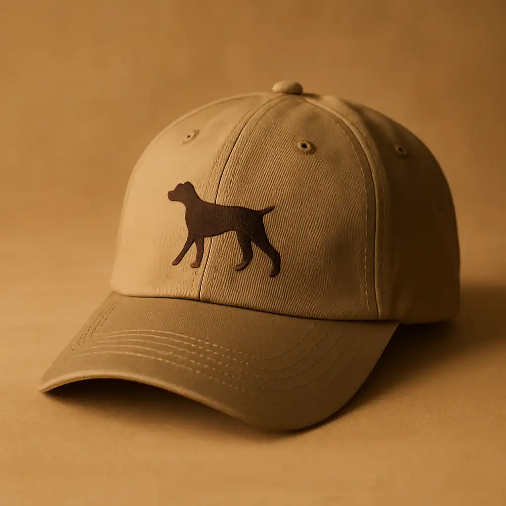 Khaki cap with Brittany silhouette logo