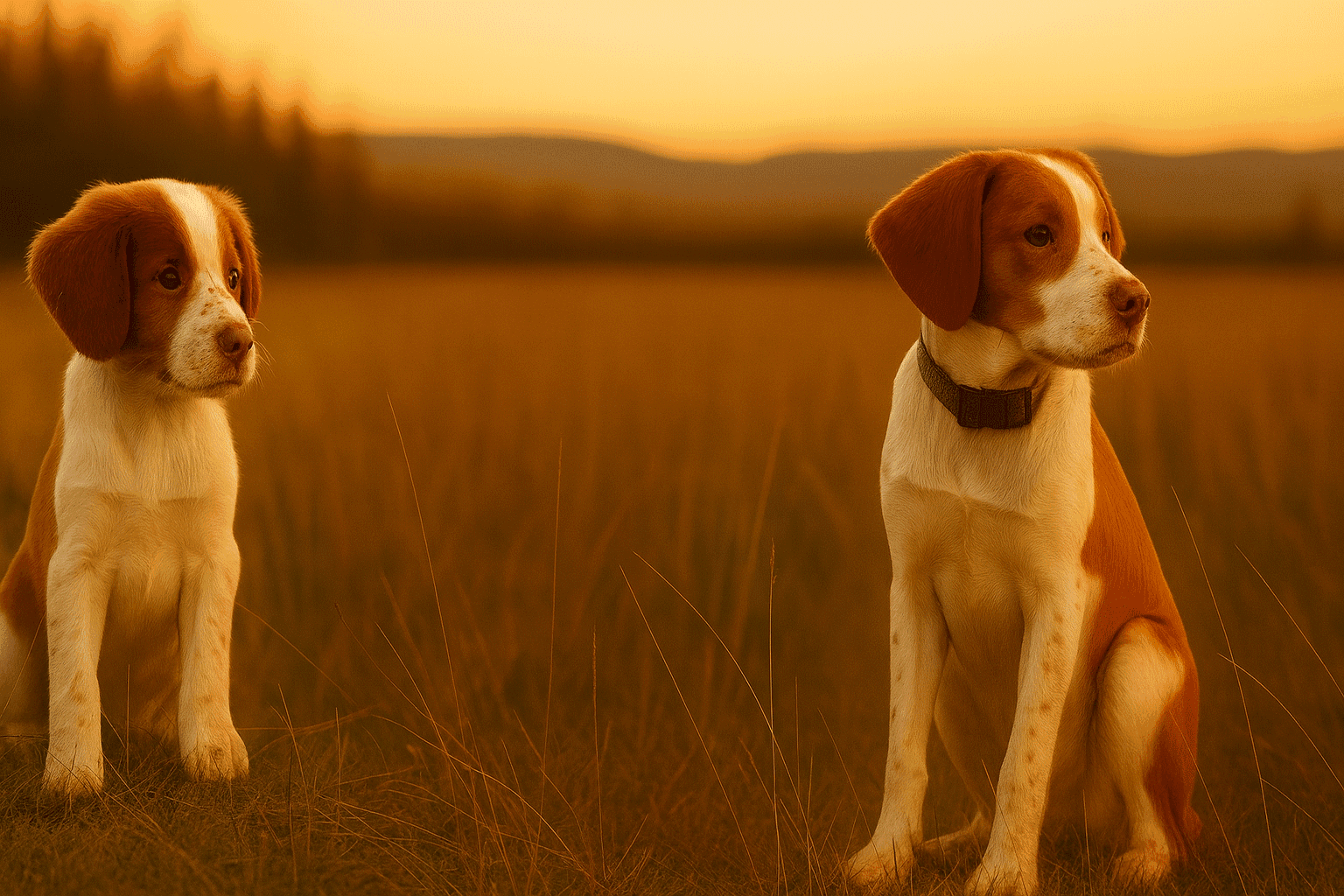 Brittany exploring an upland field