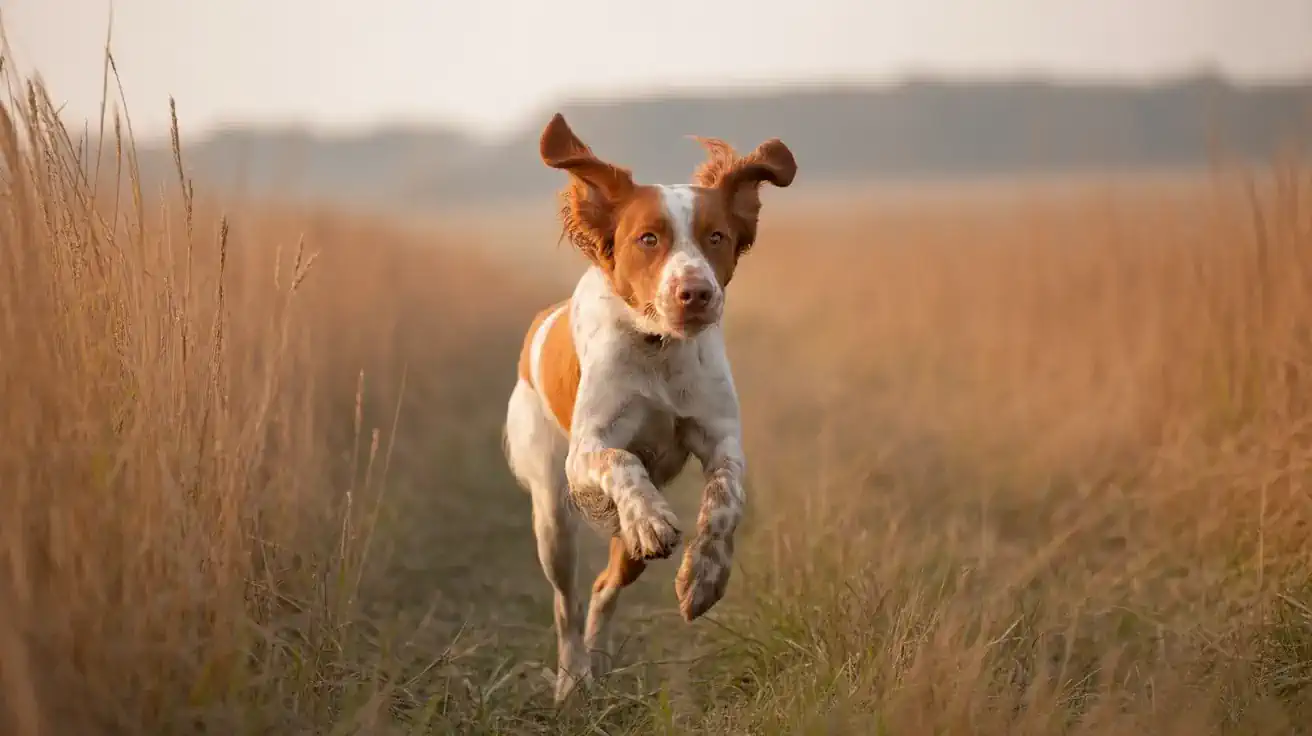 Brittany pointing, mobile version